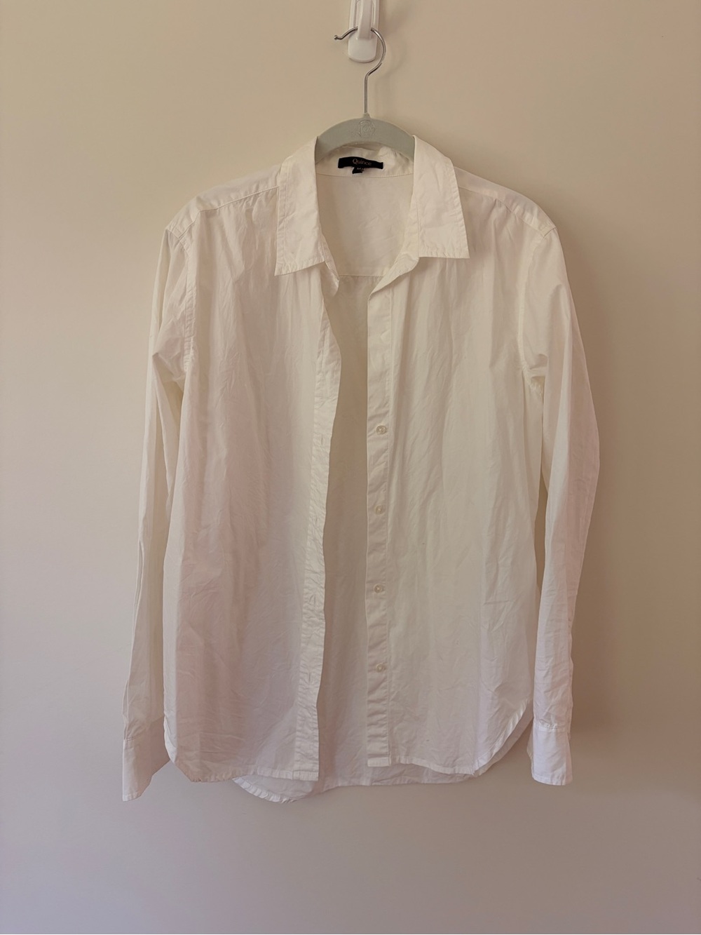 Quince White Long-Sleeve Cotton Poplin Shirt